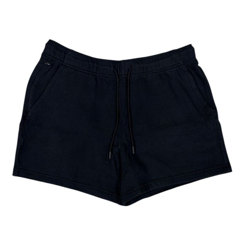 Aeropostale Men's Ultra Soft Relaxed Fit Fleece Pull-On Shorts - Black